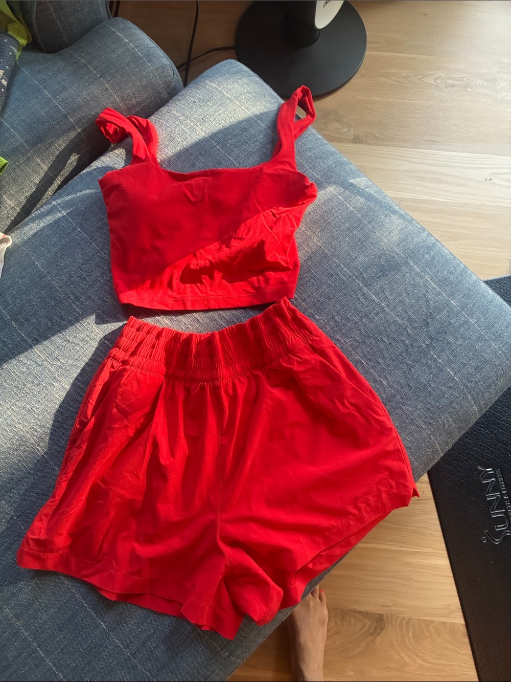 Athleta Red Athletic Shorts